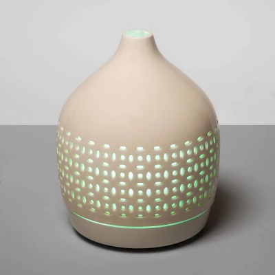 300ml Cutout Ceramic Color Changing Oil Diffuser White - Opalhouse⢠- Image 5