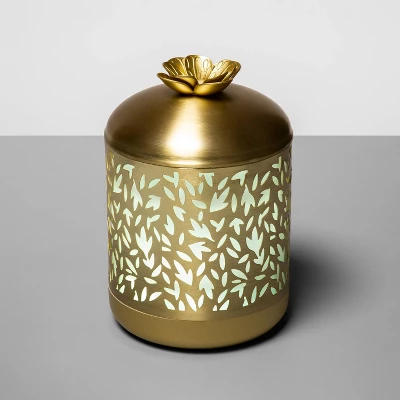 200ml Metal Flower Cutout Color-Changing Oil Diffuser Gold - Opalhouse⢠- Image 6
