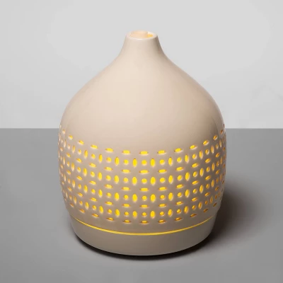 300ml Cutout Ceramic Color Changing Oil Diffuser White - Opalhouse⢠- Image 4
