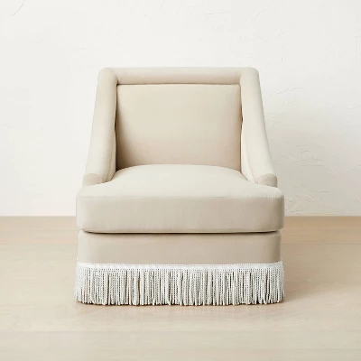Alberhill Velvet Accent Chair With Fringe - Opalhouse™ Designed With Jungalow™ - Image 2