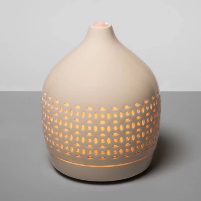 300ml Cutout Ceramic Color Changing Oil Diffuser White - Opalhouse⢠- Image 3
