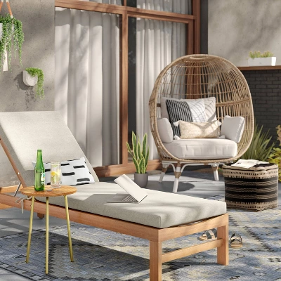 7'x10' Tapestry Rectangular Woven Outdoor Area Rug Gray - Opalhouseā¢