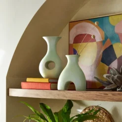 8.125" Ceramic Vase - Opalhouse™ Designed With Jungalow™