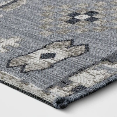 7'x10' Tapestry Rectangular Woven Outdoor Area Rug Gray - Opalhouse⢠- Image 2