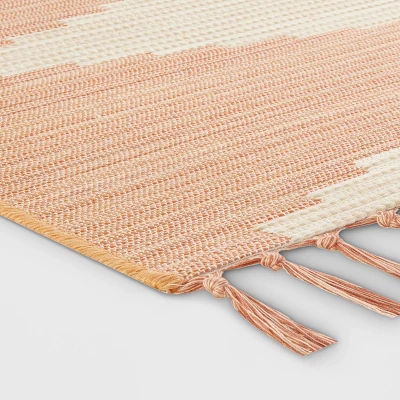 7'x10' Tapestry Rectangular Woven Outdoor Area Rug Rust - Opalhouseā¢
