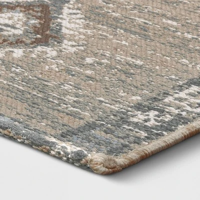5'x7' Sunset Moroccan Tapestry Rectangular Woven Outdoor Area Rug Light Brown - Opalhouse⢠- Image 2
